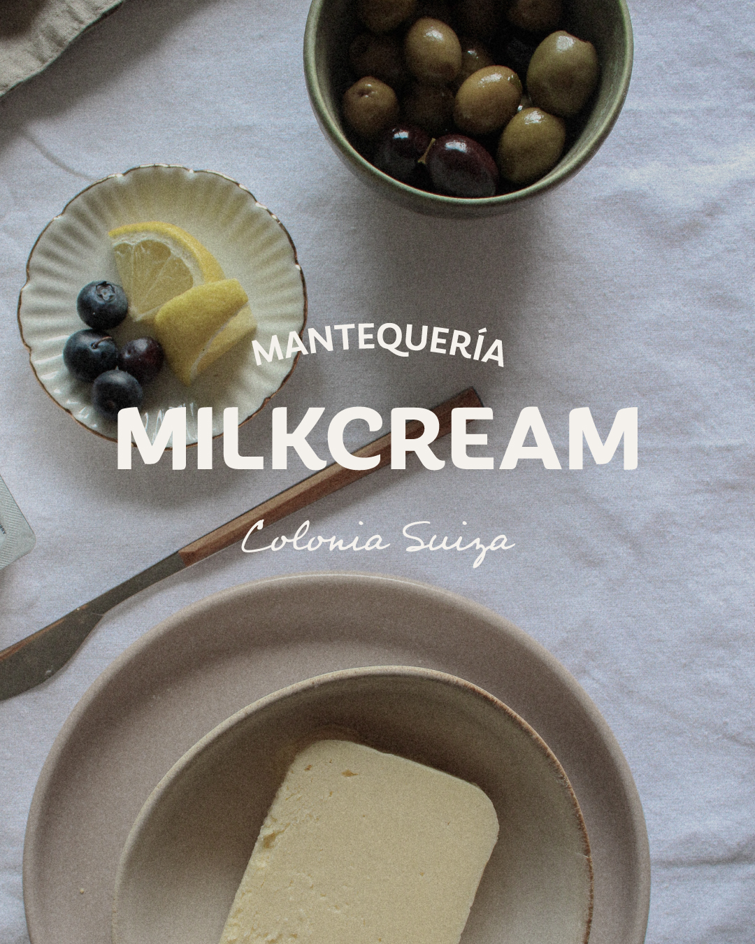 Logo de mantequería milkcream